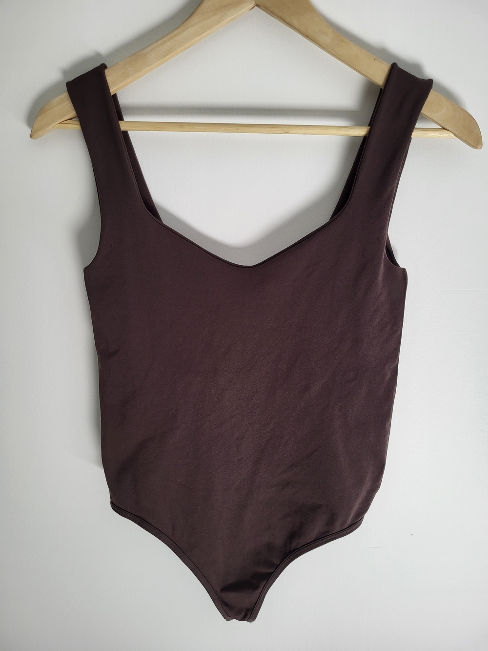 Intimately Free People Chocolate Brown Scoop Neck Bodysuit